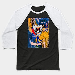 Urban-Chic Digital Collectible - Character with MaleMask, ChineseEye Color, and DarkSkin on TeePublic Baseball T-Shirt